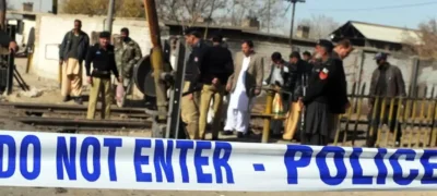 In Balochistan's Turbat, a police officer was killed and two others were injured in a suicide attack.