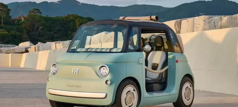 This Adorable Little EV From Italy Has a Built-in Shower