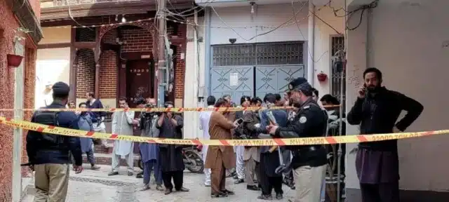 Four people were killed in the K-P suicide bombing, according to rescue officials