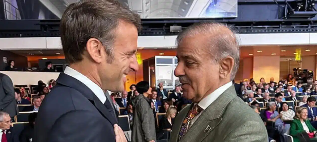 PM Shehbaz congratulates French President Emmanuel Macron on Bastille Day.