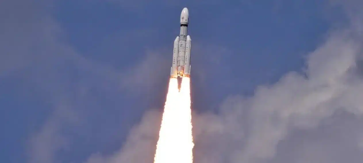 India launches the Chandrayaan-3 lander toward the moon's south pole.