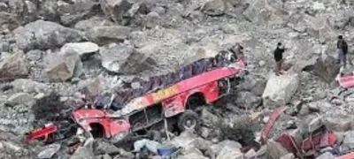 COASTER ACCIDENT IN GILGIT