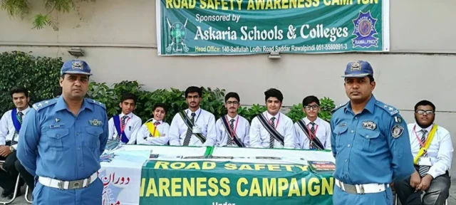 Safety awaerness campaign by Rawalpindi traffic police