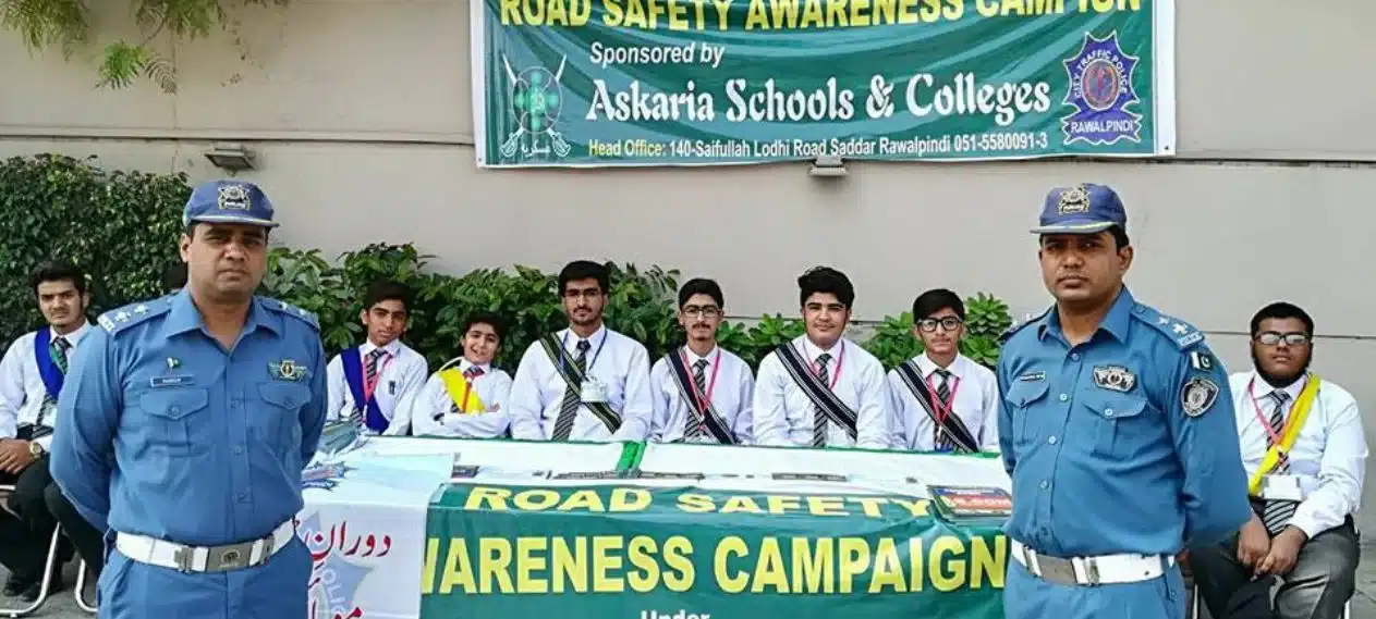 Safety awaerness campaign by Rawalpindi traffic police