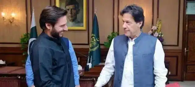 Shahid Afridi's wife supports Imran Khan