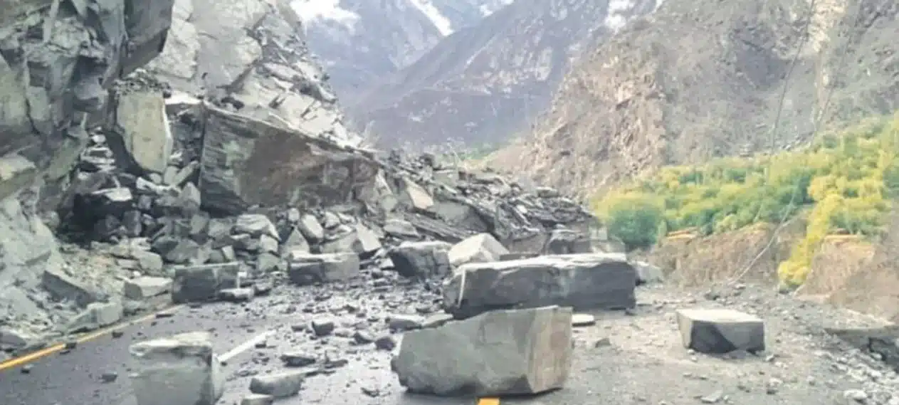 Landslides and Mudslides Block Sections of Karakoram Highway in K-P and G-B
