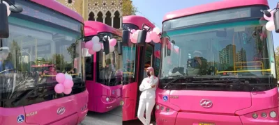 Pink Bus services in Sindh