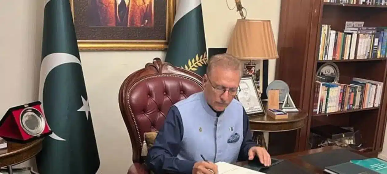 President Arif Alvi Signed the Army Act Bill