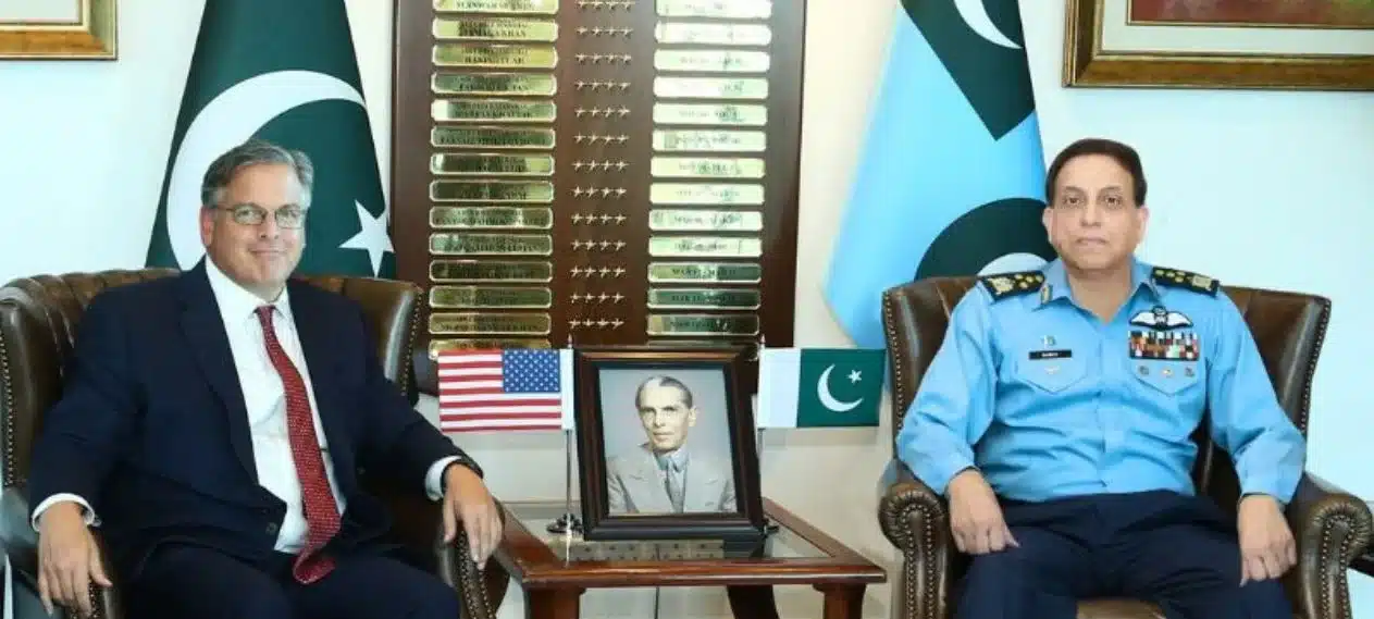 US diplomat and PAF chief discuss defense ties