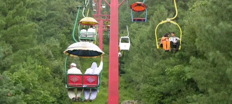 Elderly Woman's Tragic Chairlift Fall in Abbottabad