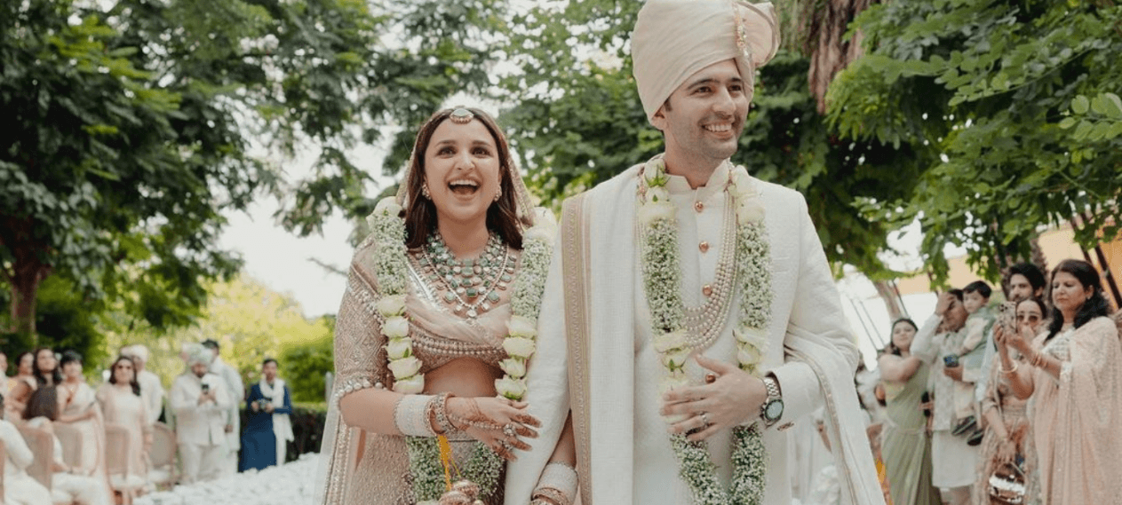 Bollywood Star Parineeti Chopra Ties the Knot with Politician Raghav Chadha in a Star-Studded Ceremony