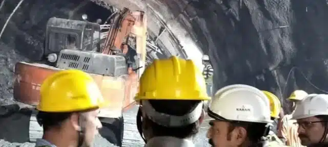 40 Indian Workers Trapped as Tunnel Collapses in Emergency Situation