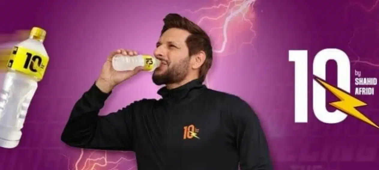 Shahid Afridi Introduces His Own Brand of Sports Drinks