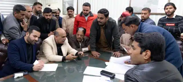 Barrister Aqeel Malik files nomination papers as PML-N Candidate for NA-54 Taxila