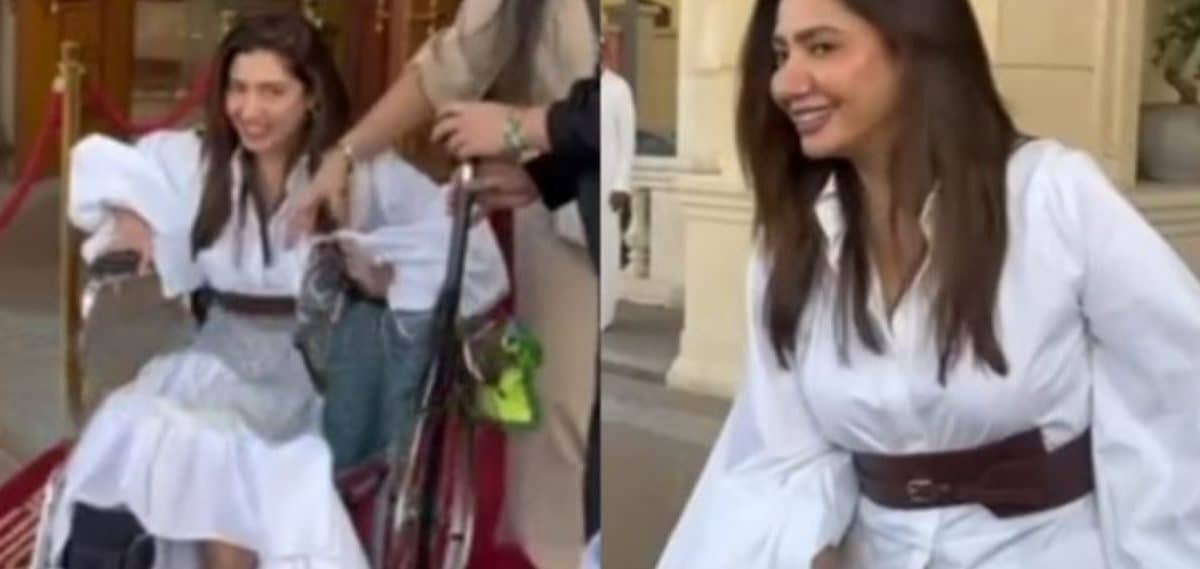 Mahira Khan’s Wheelchair Entrance, Attends  Jeddah Film Festival despite leg injury