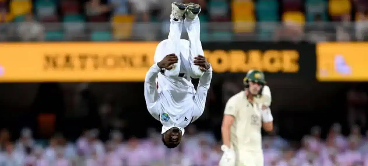 West Indian Bowler's Epic Celebration After Dismissing Usman Khawaja