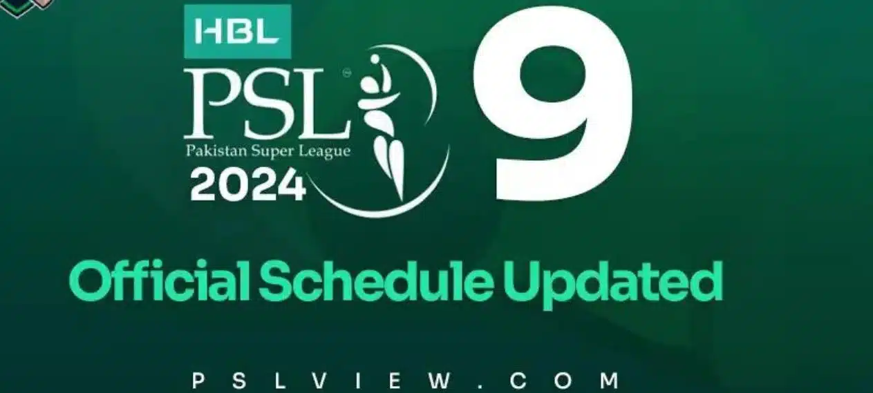 PSL 9 Unveils Its Official Match Timetable