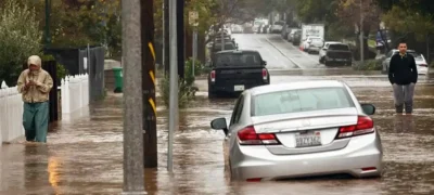 California Faces Life-Threatening Flood Threat Amid Heavy Rain and Winds