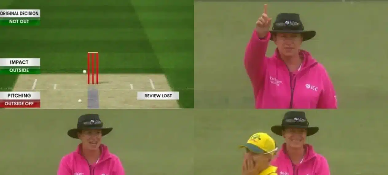 Female Umpire's Hilarious DRS Mistake Goes Viral