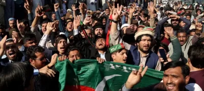 PTI supporters in Pakistan protest for fair election results