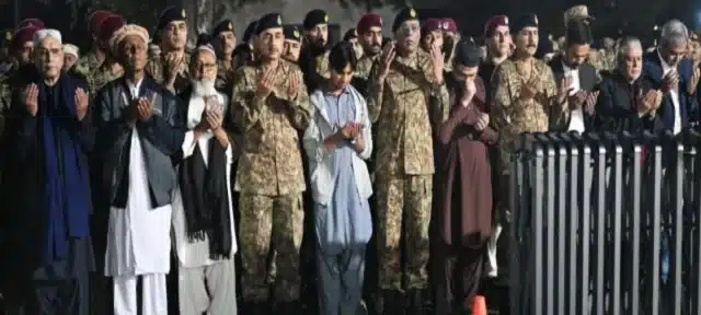 Funeral Prayers Offered for Martyred Army Officers in Waziristan Attack