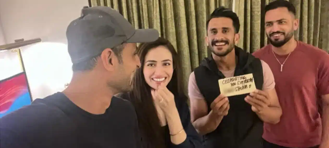 Sana Javed, Shoaib Malik Amused by Hasan Ali's Secret Words