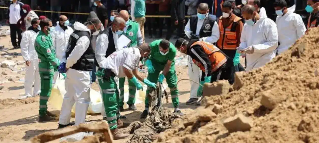 Additional Mass Grave Discovered at Gaza Hospital