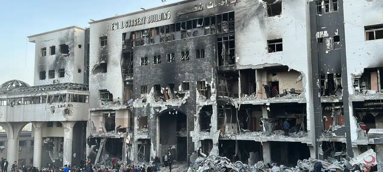 Israel Destroys Gaza’s Largest Hospital, Leaving it in Ruins