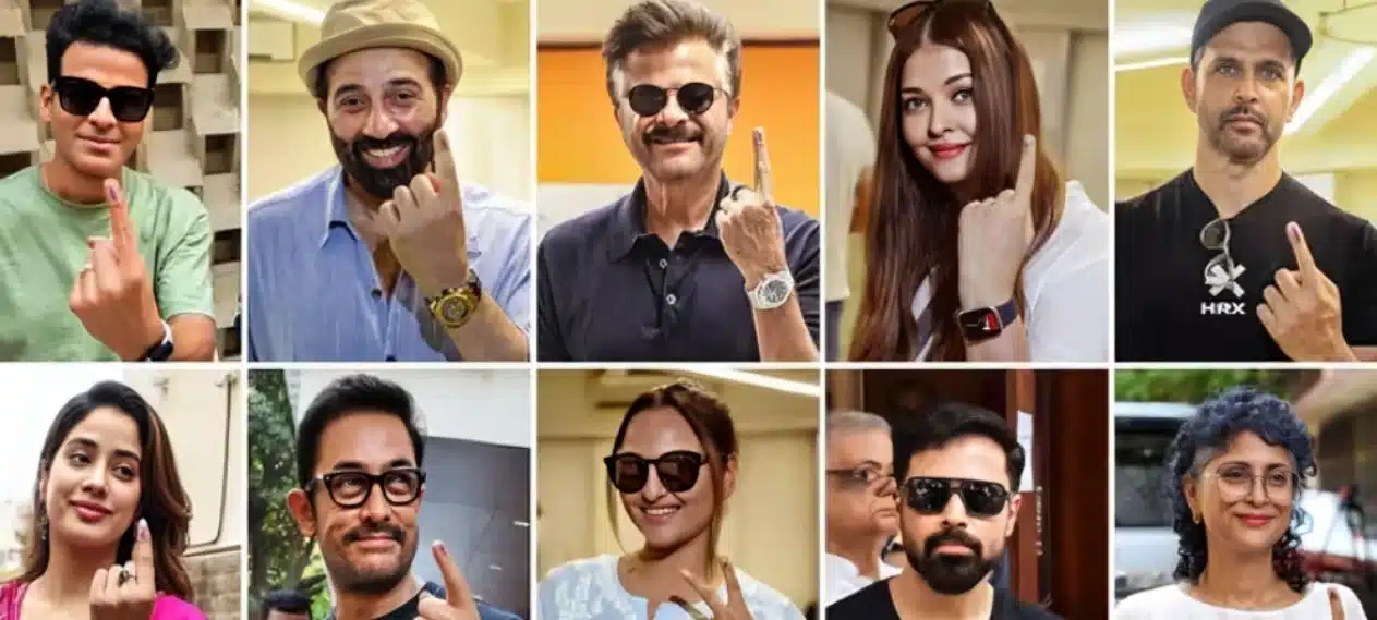 Bollywood Stars Cast Their Votes in Indian Election