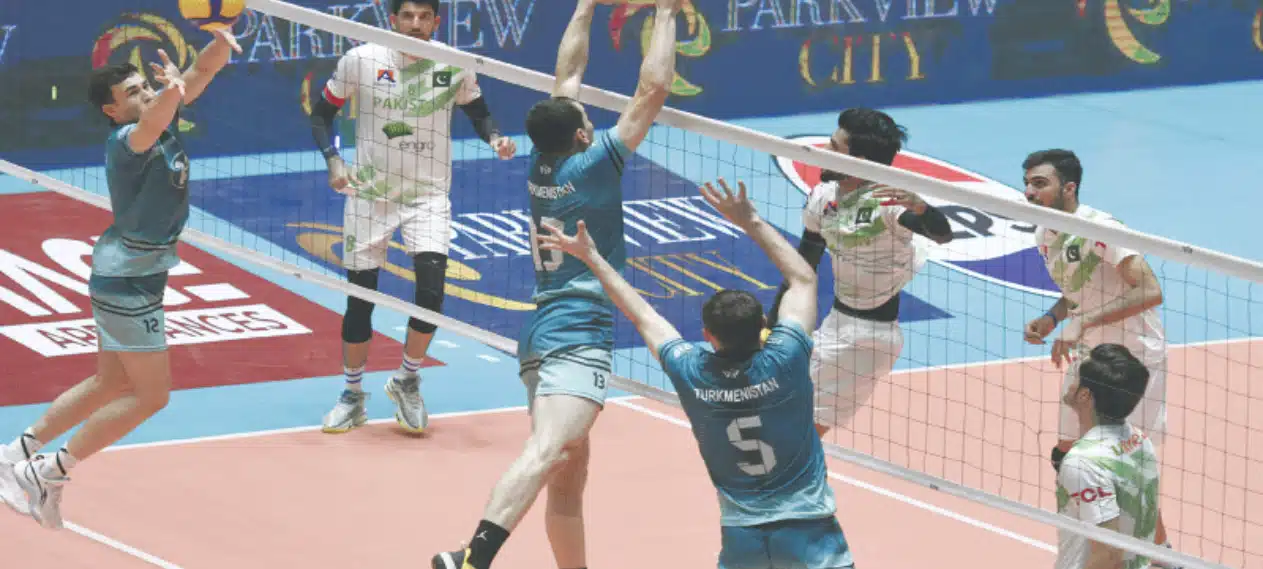 Pakistan dominates Turkmenistan to secure the Central Asian Volleyball title