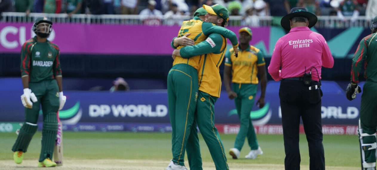 South Africa Narrowly Defeats Bangladesh By A Margin Of 4 runs In The T20 World Cup