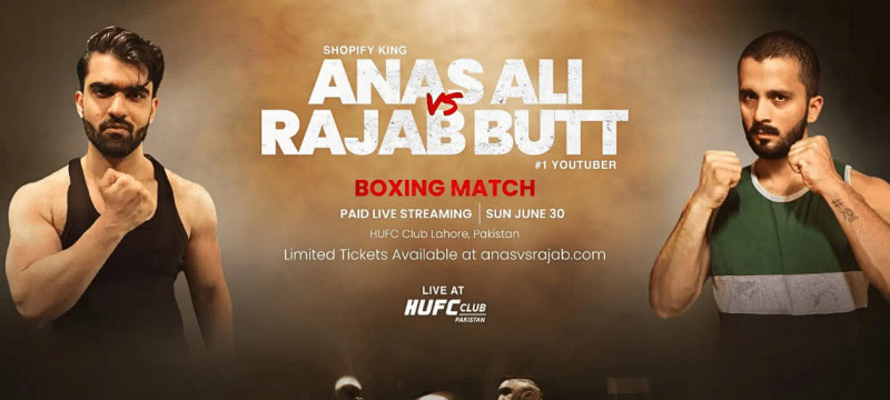 Anas Ali Vs Rajab Butt: Boxing Match Between Two Famous Figures