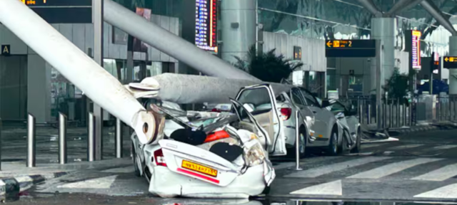 One Person Killed In Roof Collapse, Damaging Cars At Delhi Airport
