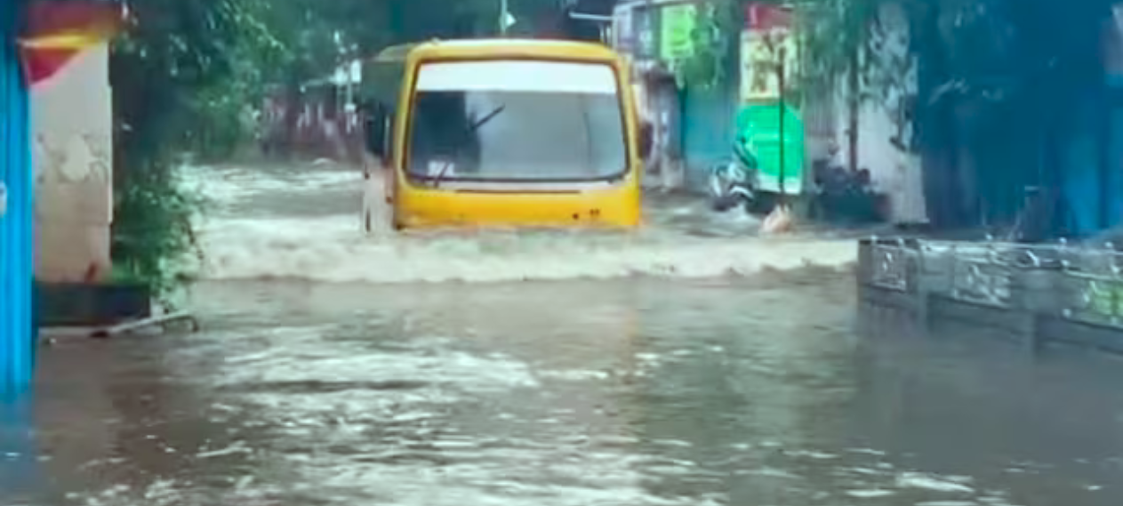 Mumbai Hit By Heavy Rains: Transport Disrupted, Schools Closed