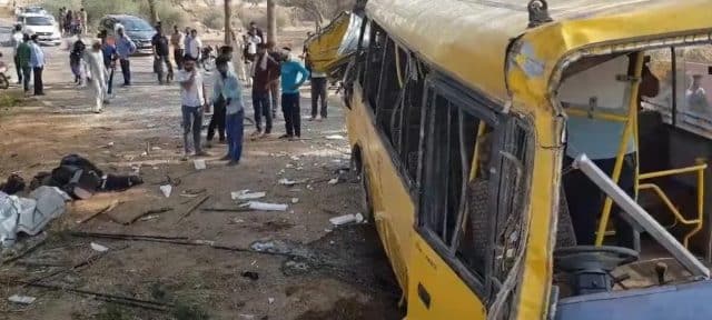 45 people Injured When a High-Speed Bus Overturned In Nankana Sahib