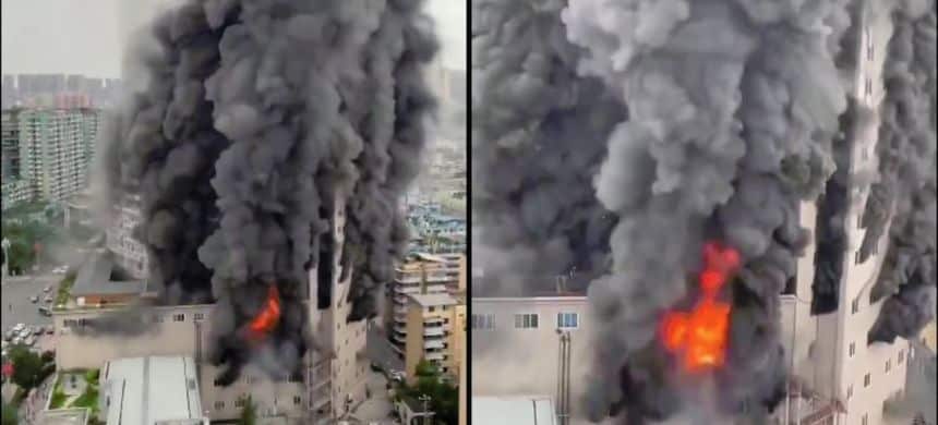 Southwest China Shopping Center Fire