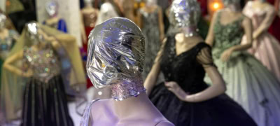 Faceless Mannequins Display Clothing in Afghanistan