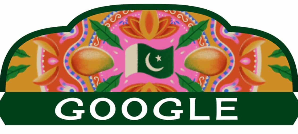 Google Commemorates Pakistan Independence Day with Special Doodle