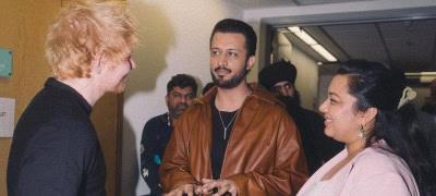 Atif Aslam and Ed Sheeran Share a Moment Backstage at Diljit Dosanjh’s Dil-Luminati Tour in Birmingham