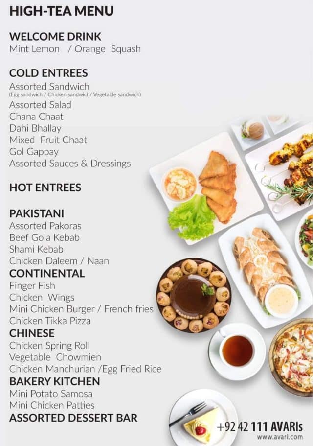 Avari-Xpress-Hotel-Multan-Menu