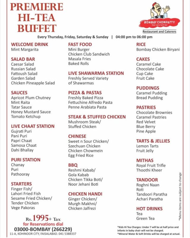 Bombay-Chowpatty-Faisalabad-Menu