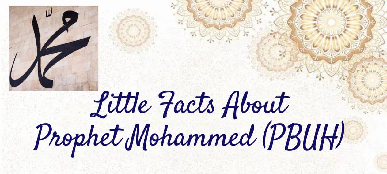 Little-Known Facts About Prophet Muhammad (PBUH) Revealed