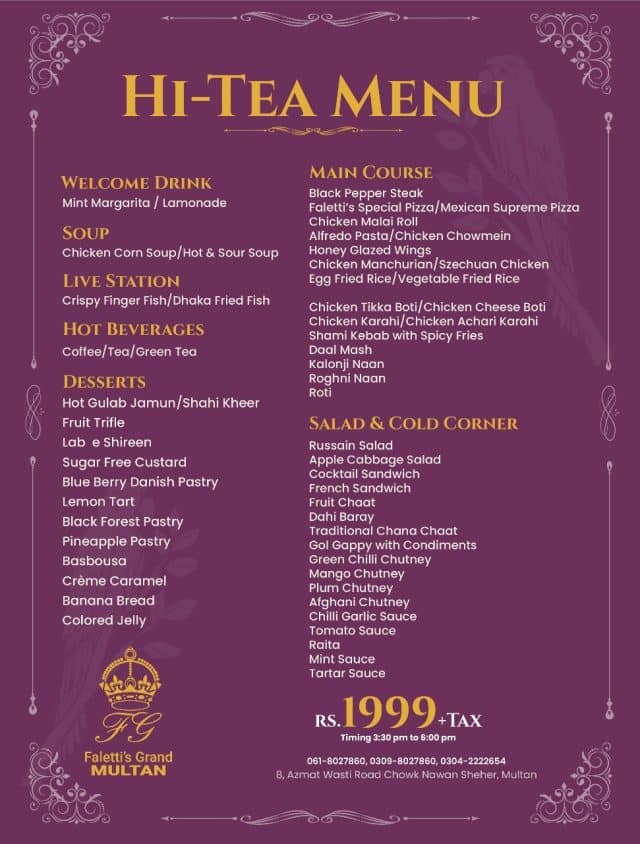 Faletti’s-Grand-Hotel-Multan-Menu