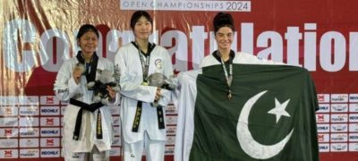 Maliha Ali of Pakistan Wins Bronze Medal at the 6th Asian Open Taekwondo Championship