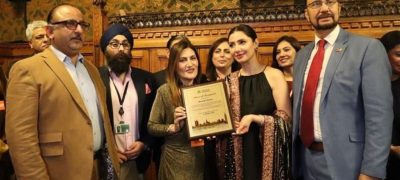 Mahira Khan Honoured with Achievement Award in UK Parliament