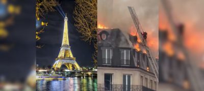 Fire Breaks Out at Eiffel Tower on Christmas Eve