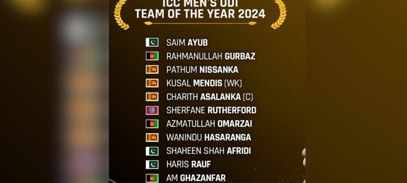 ICC Unveils Men's ODI Team of the Year 2024