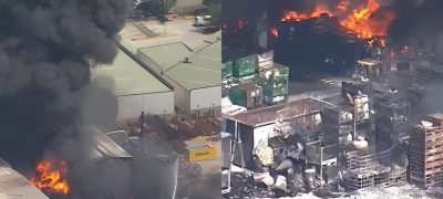 Gas Explosions Spark Massive Blaze at Sydney's St Marys Industrial Site