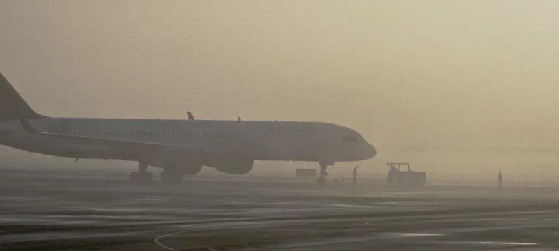 Heavy Rain and Fog Disrupt Flight Operations, Six Flights Canceled