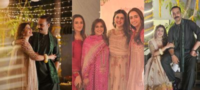 Kubra Khan and Gohar Rasheed Kick Off Wedding Celebrations with a Lively Dholki Night